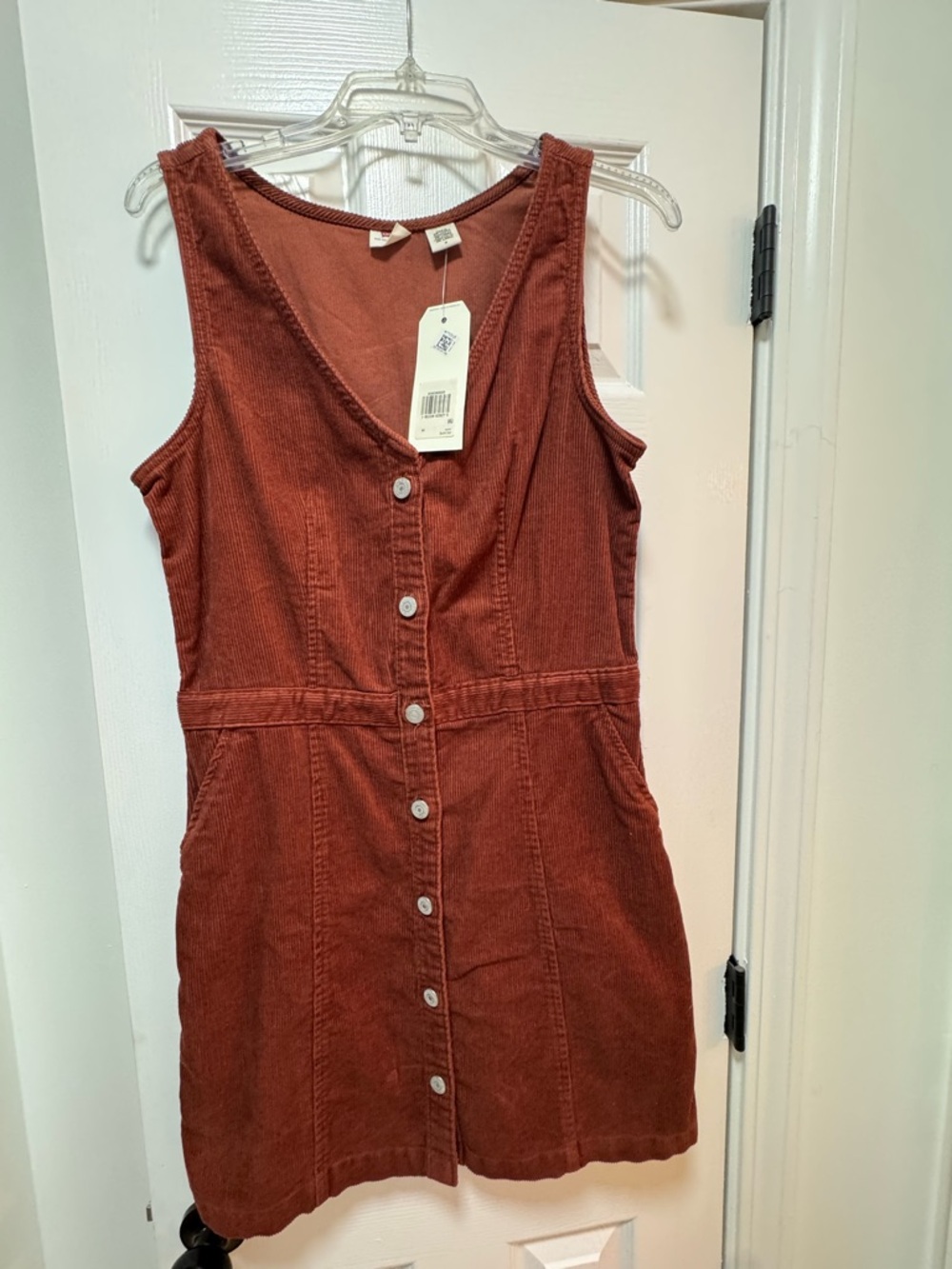 Levi’s Button Front, Corduroy Mini Dress